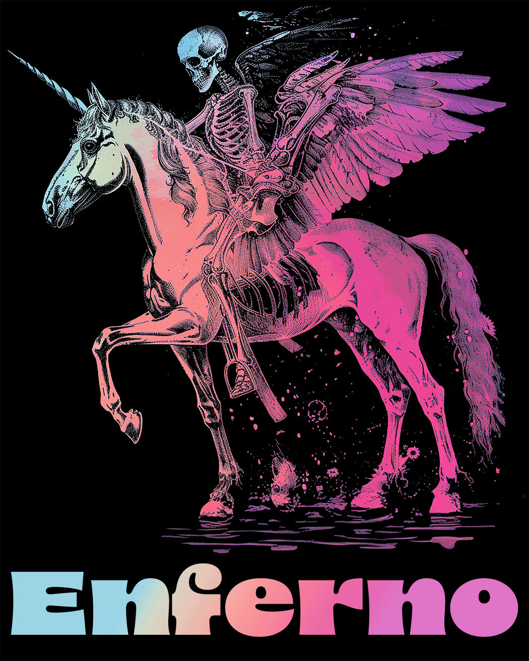Enferno Death on a Rainbow design.