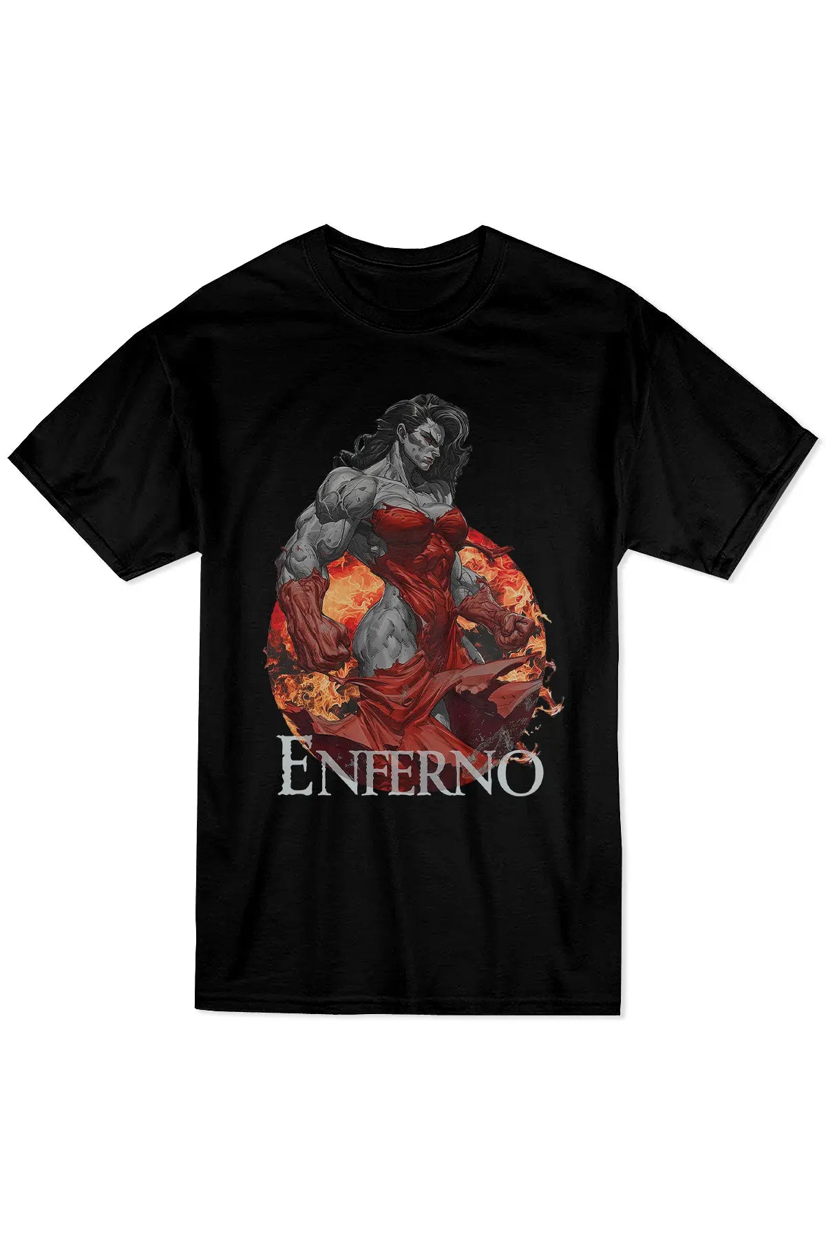 Enferno Crimson Catalyst Tee in Black.