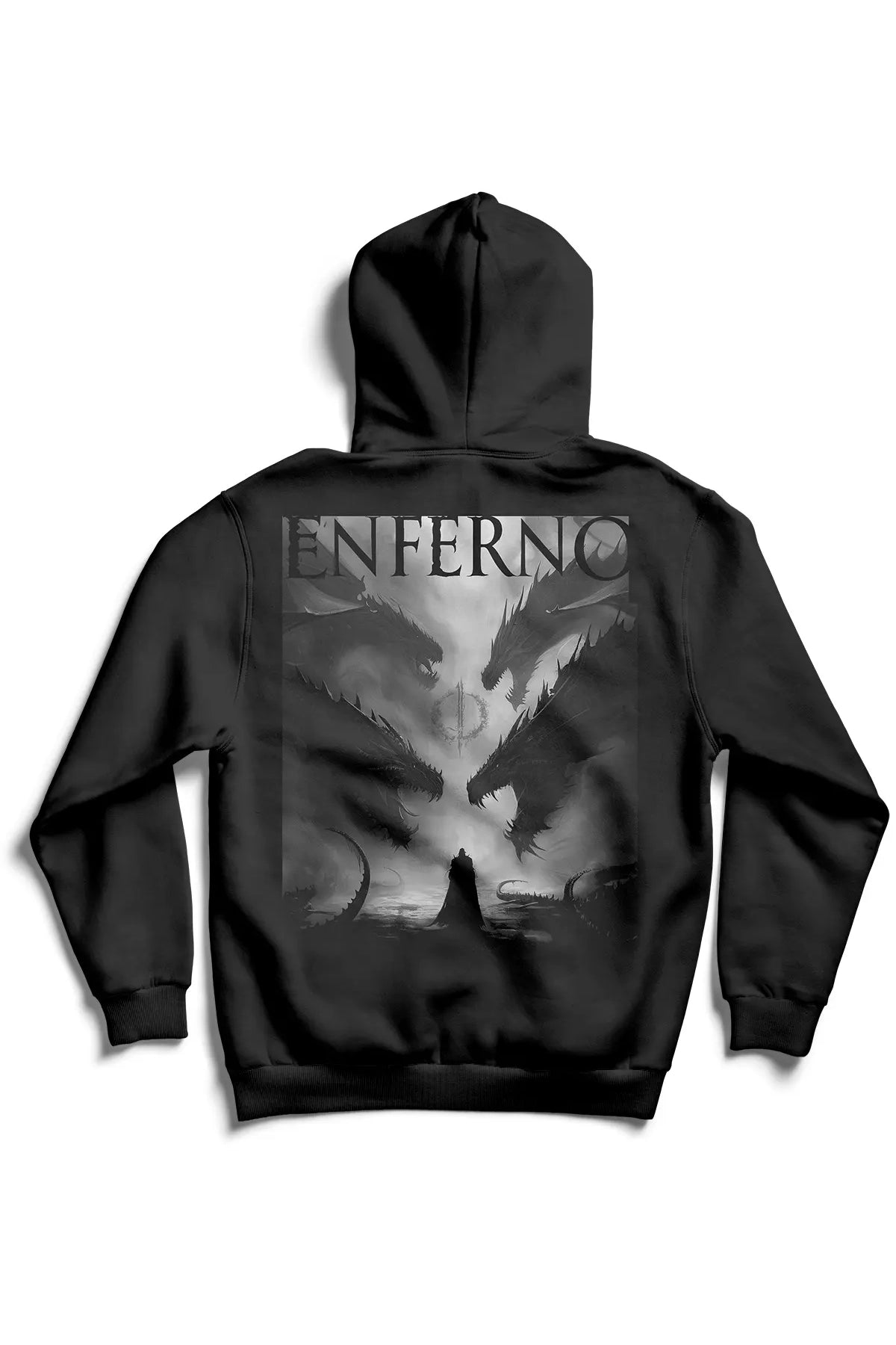 The Enferno Coming Home Hoodie in Black.