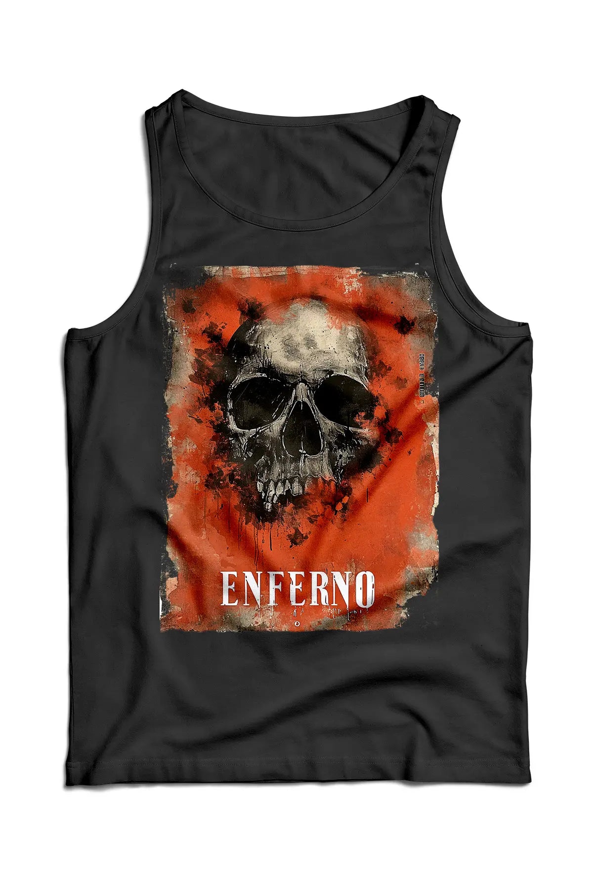 Enferno Mortal Echo Tank in Black.
