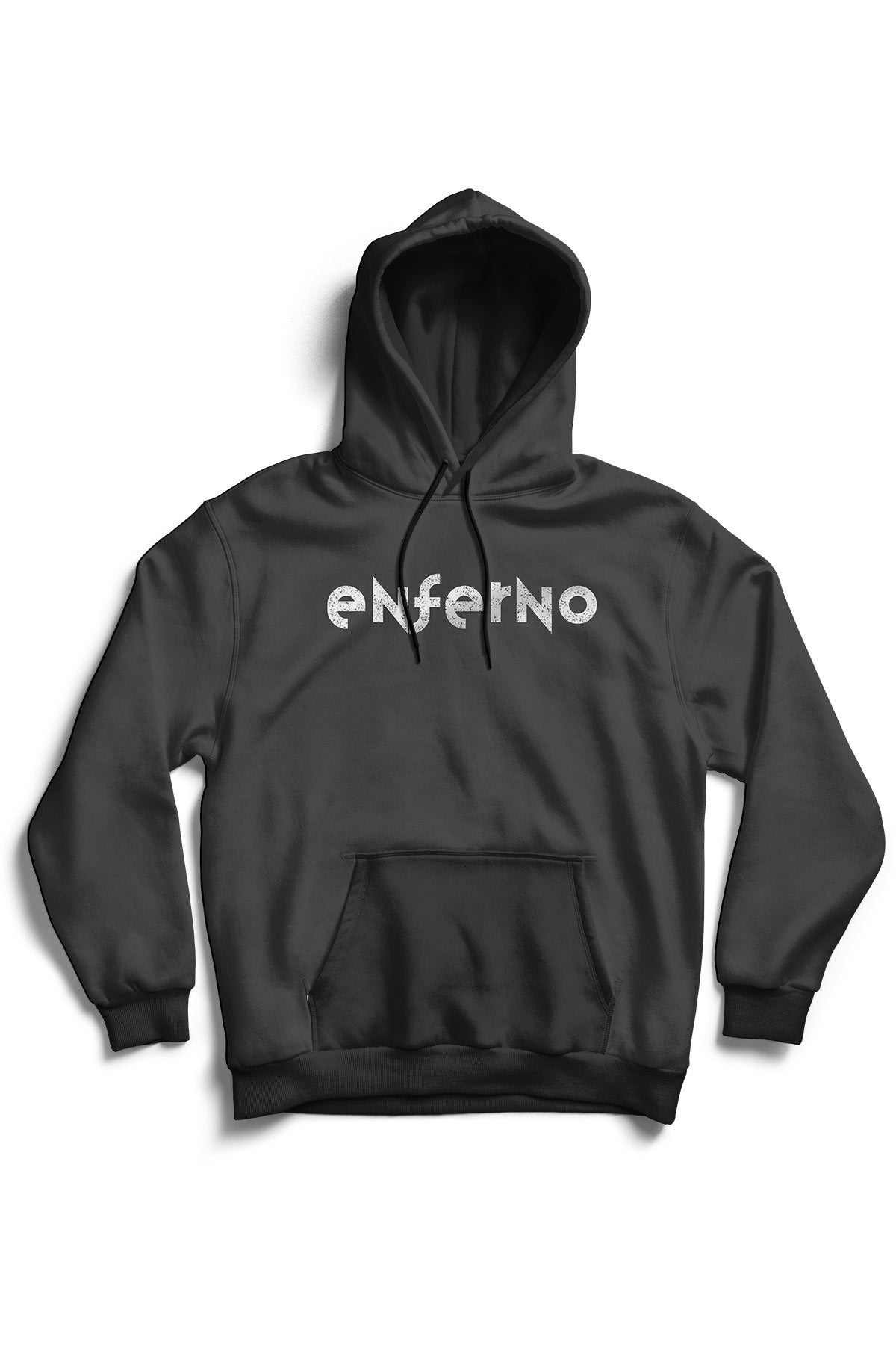 Enferno X-Ray Unicorn Hoodie front in Black.